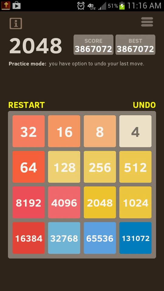 2048 and algebra (Part 1) – Mean Green Math